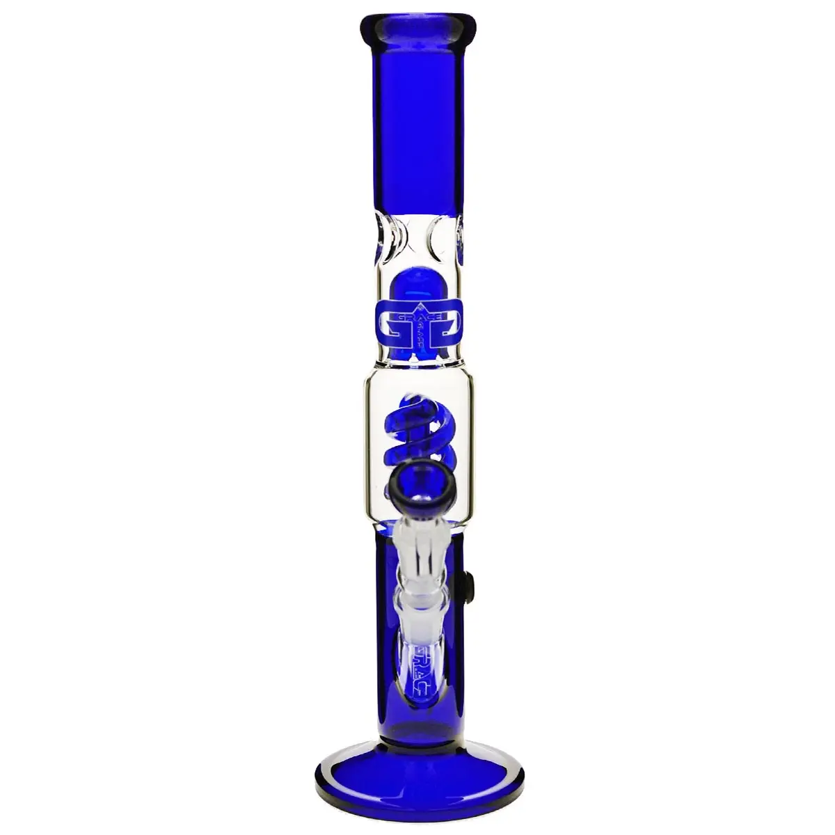 Grace Glass Bong "Straight Blue Samantha" 39cm