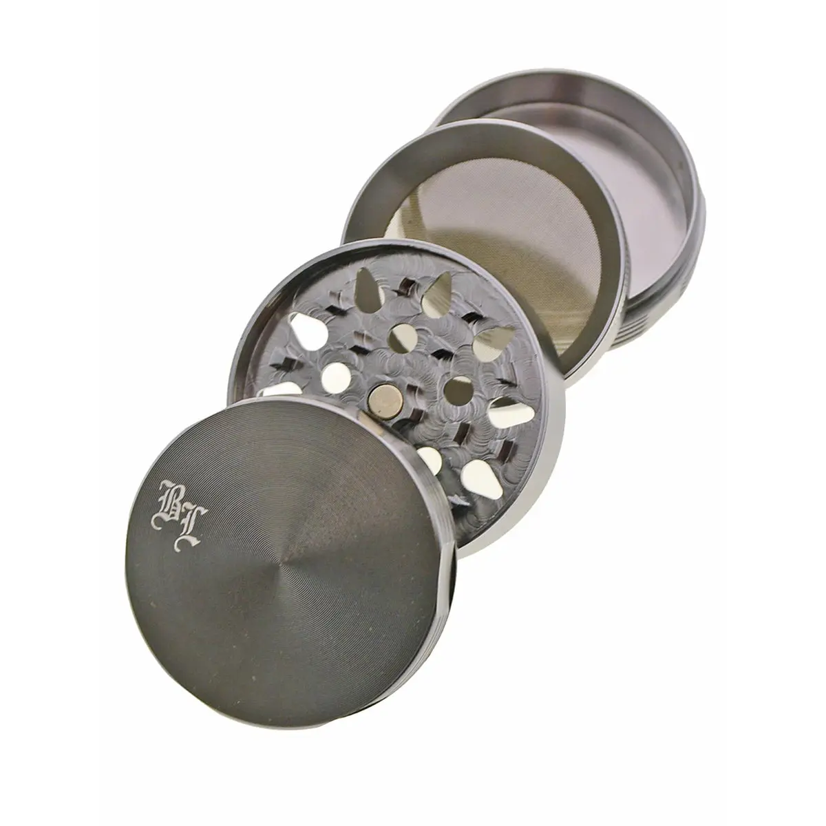 Black Leaf Cross Grinder mit Griffrillen 5,5 cm