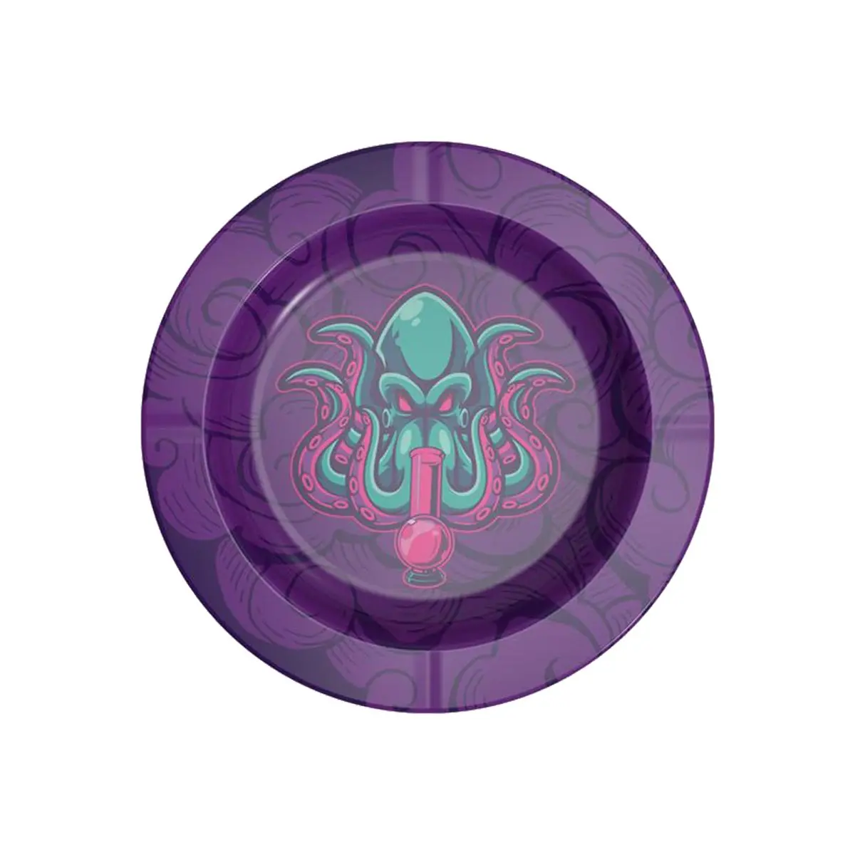 Metall Aschenbecher Octopus