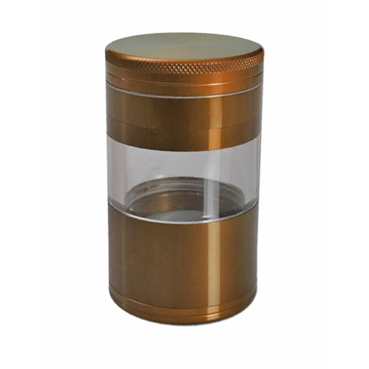 Alu-M&uuml;hle 5-tlg. mit Magnetverschluss kaffee