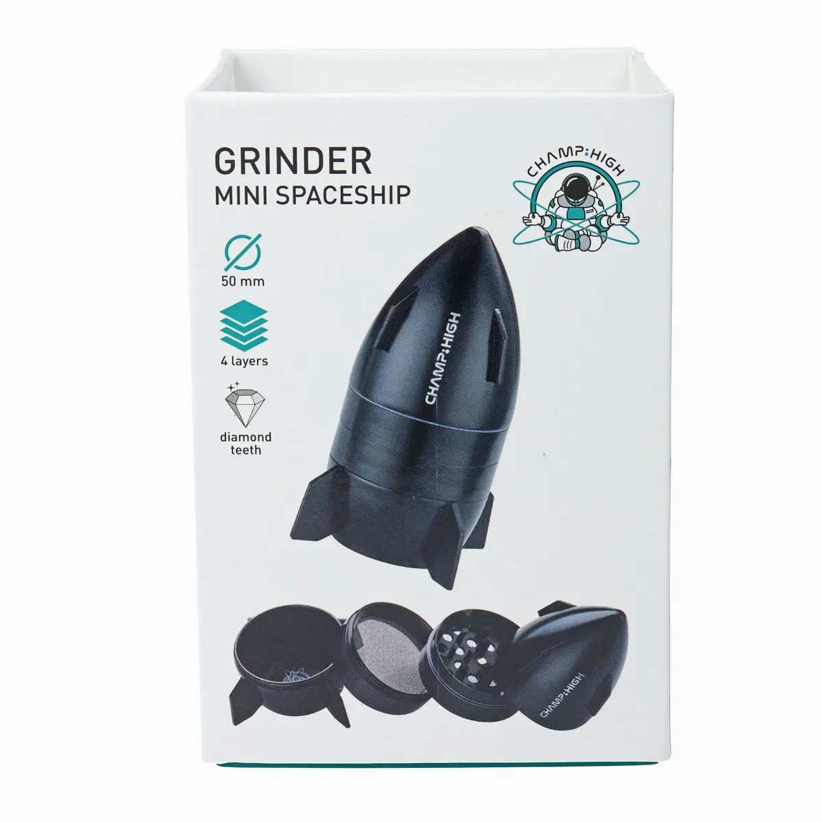 Champ High 4-Part-Grinder 'Black Spaceship'