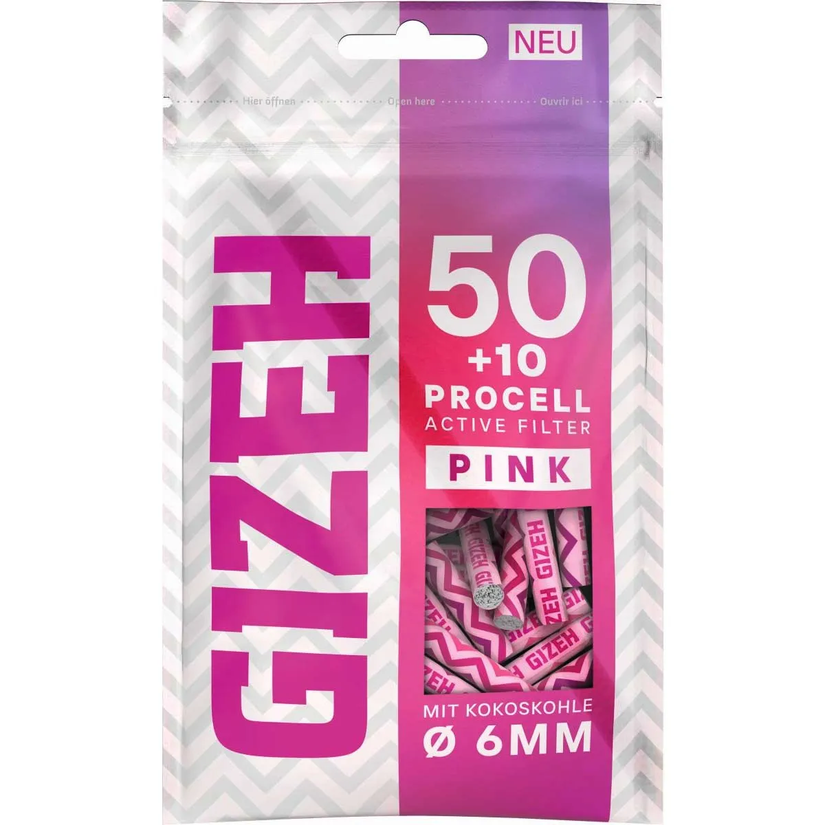 Gizeh ProCell Active Filter 6mm - Pink