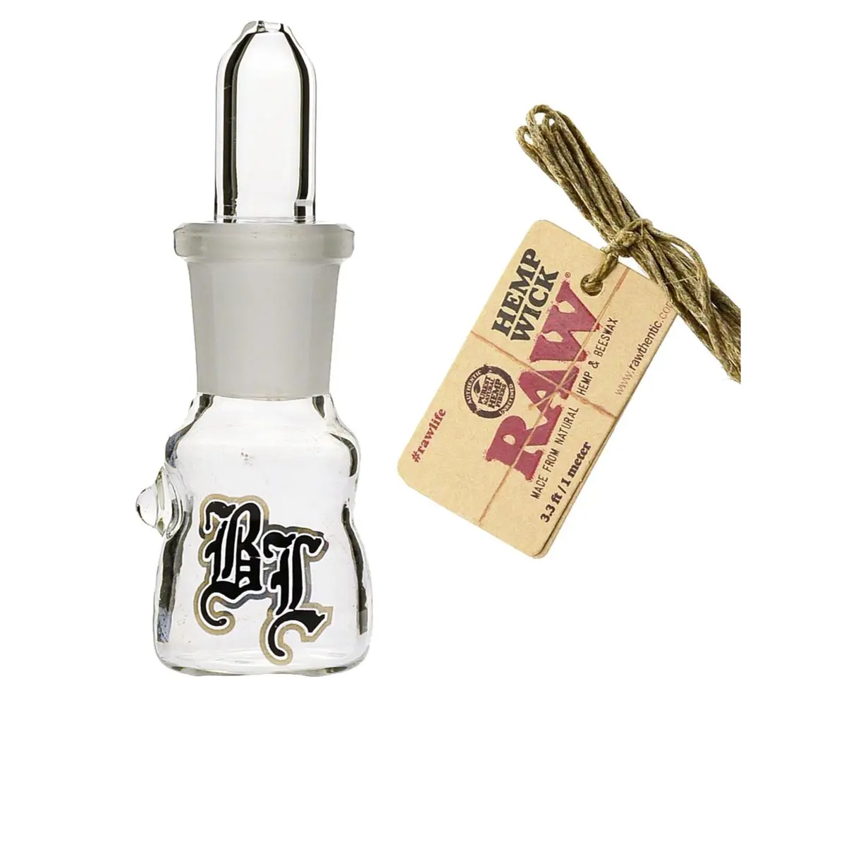 RAW Hemp Wick 1m + Spender