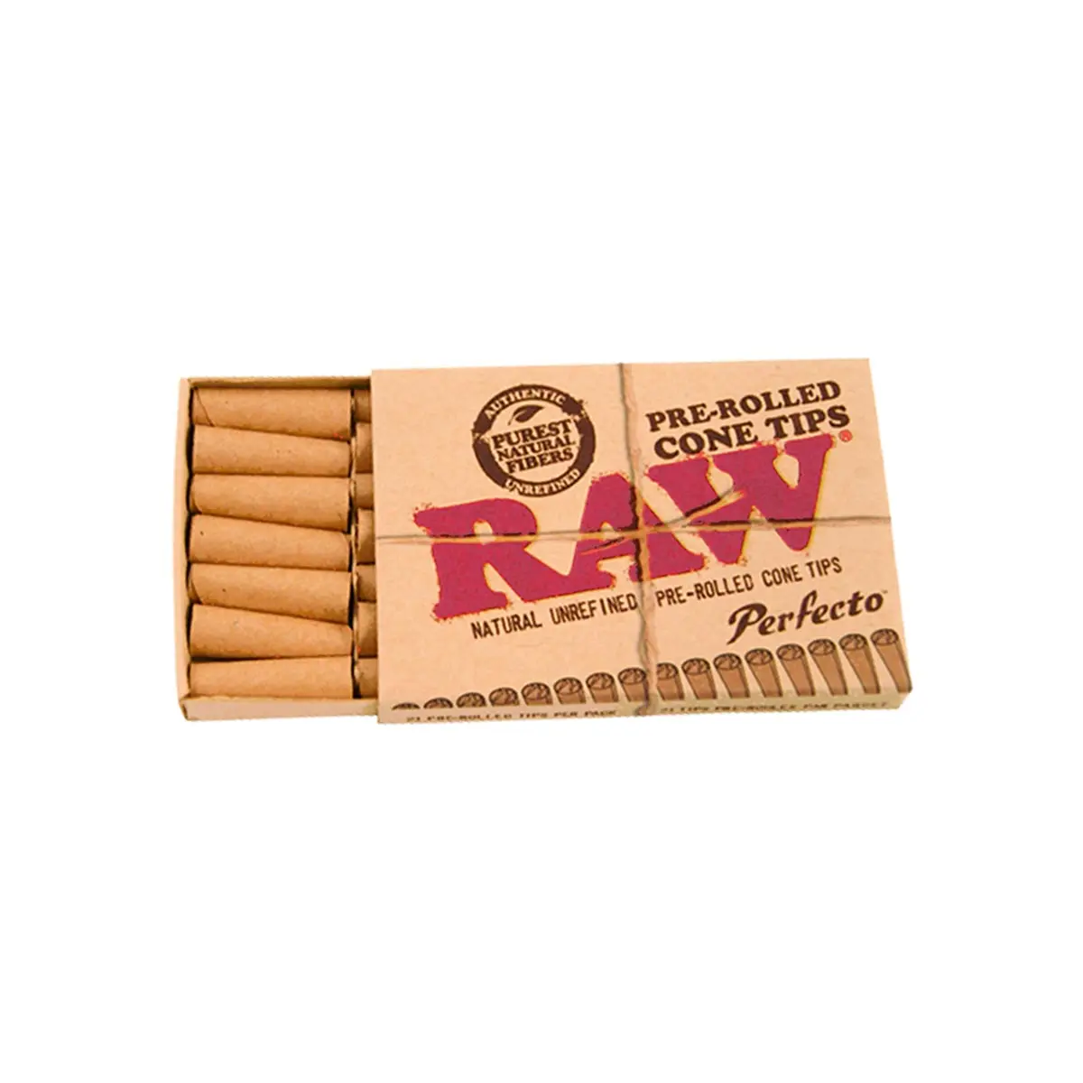 RAW Perfecto konische Filtertips vorgedreht - 21 Stück