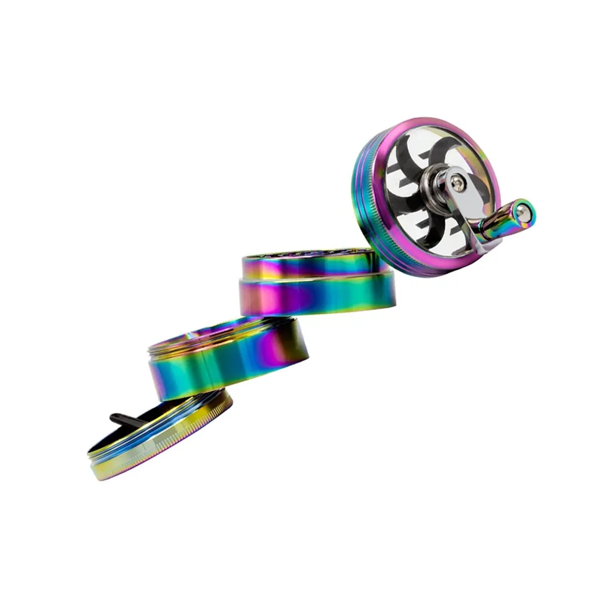 Grace Glass Amsterdam Kurbelgrinder - regenbogen 53mm
