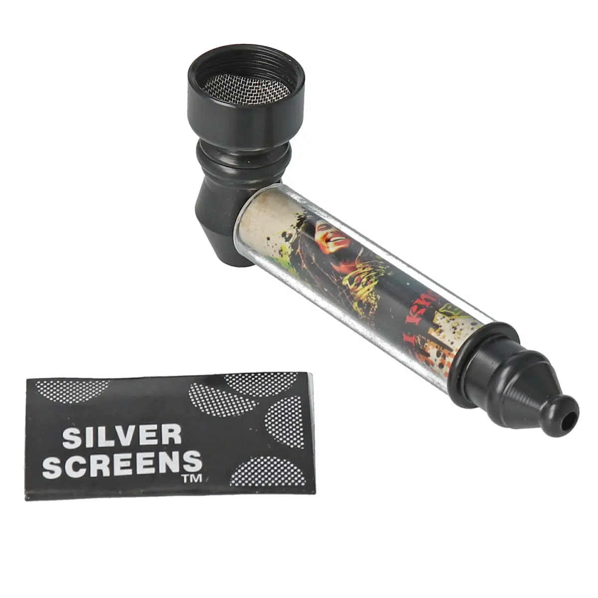 Metall Handpfeife 'Bob Marley'