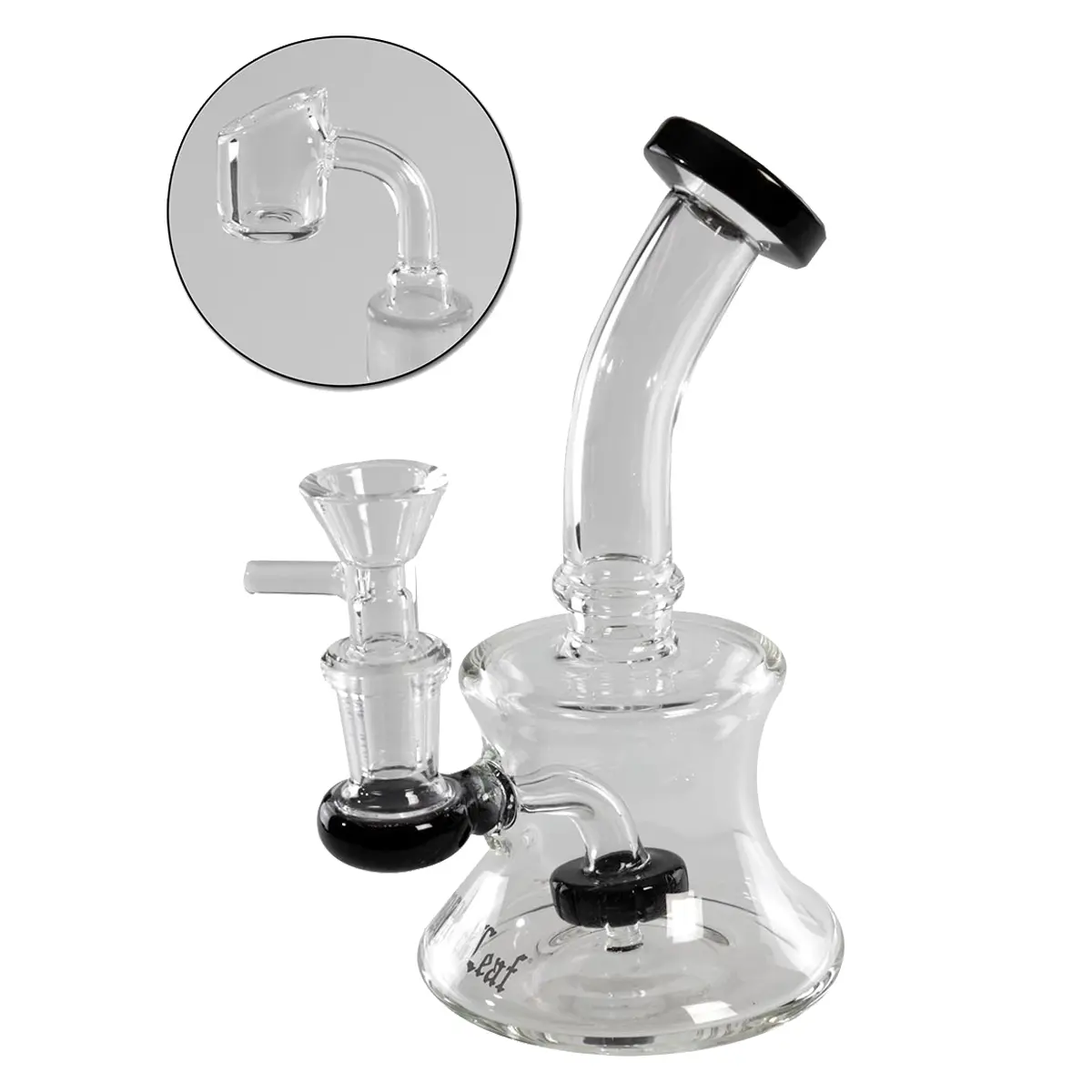 Black Leaf Bubbler für Kräuter + Öl 