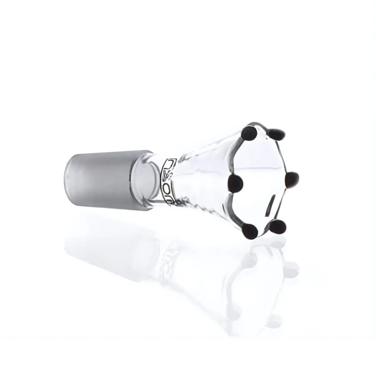 Insomnia Glaskopf mit Verzierung schwarz 18,8