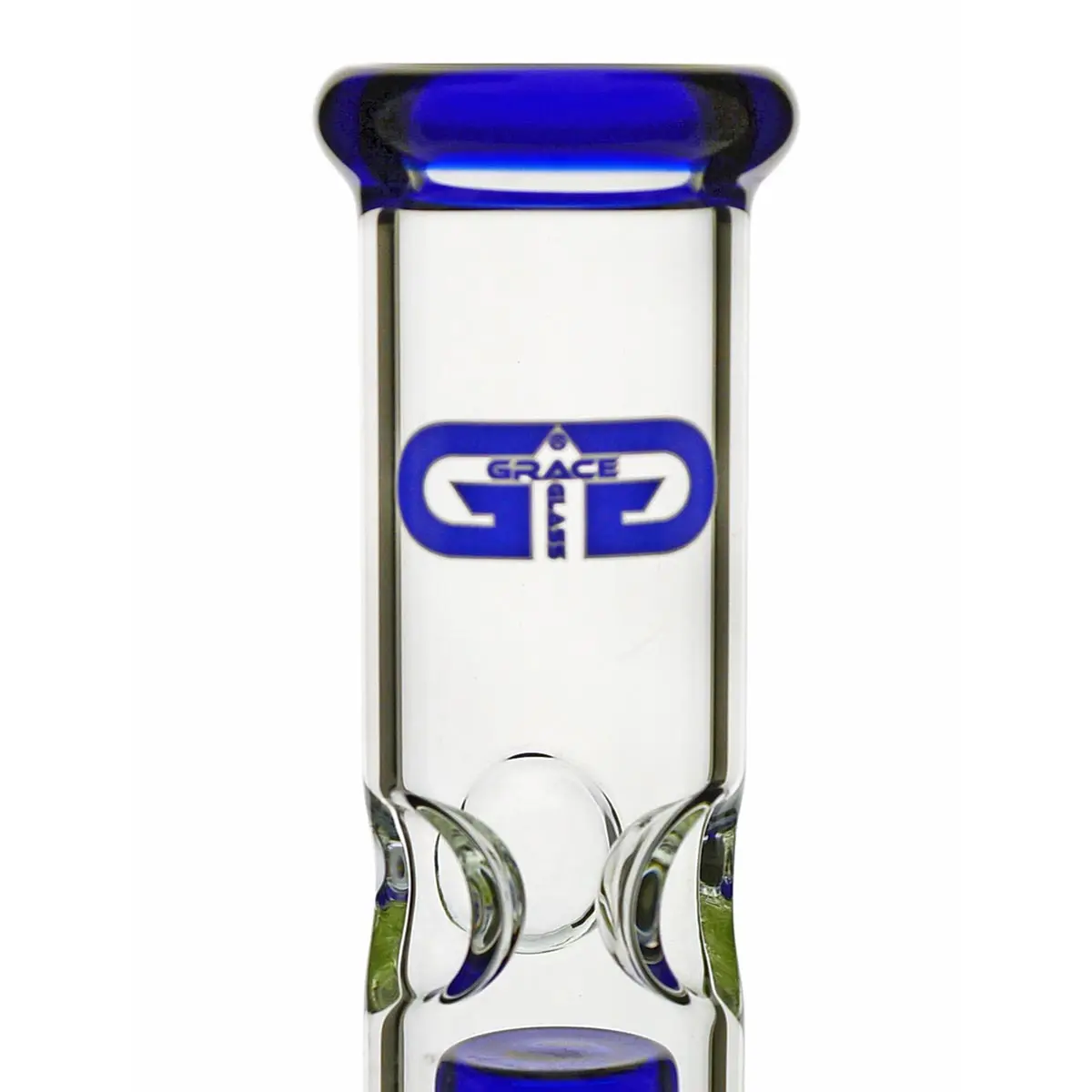 Grace Glass Bong "Prurient Blue Penny" 35cm