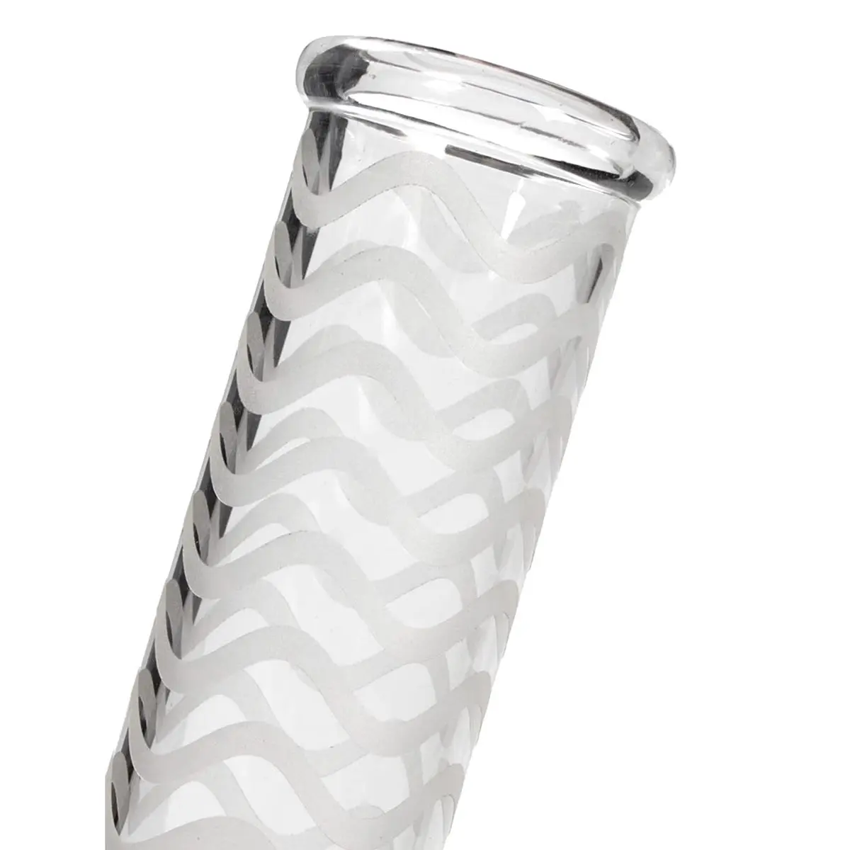 'Glow in Dark' Glasbong Ice / Honeycomb 14,5 pink