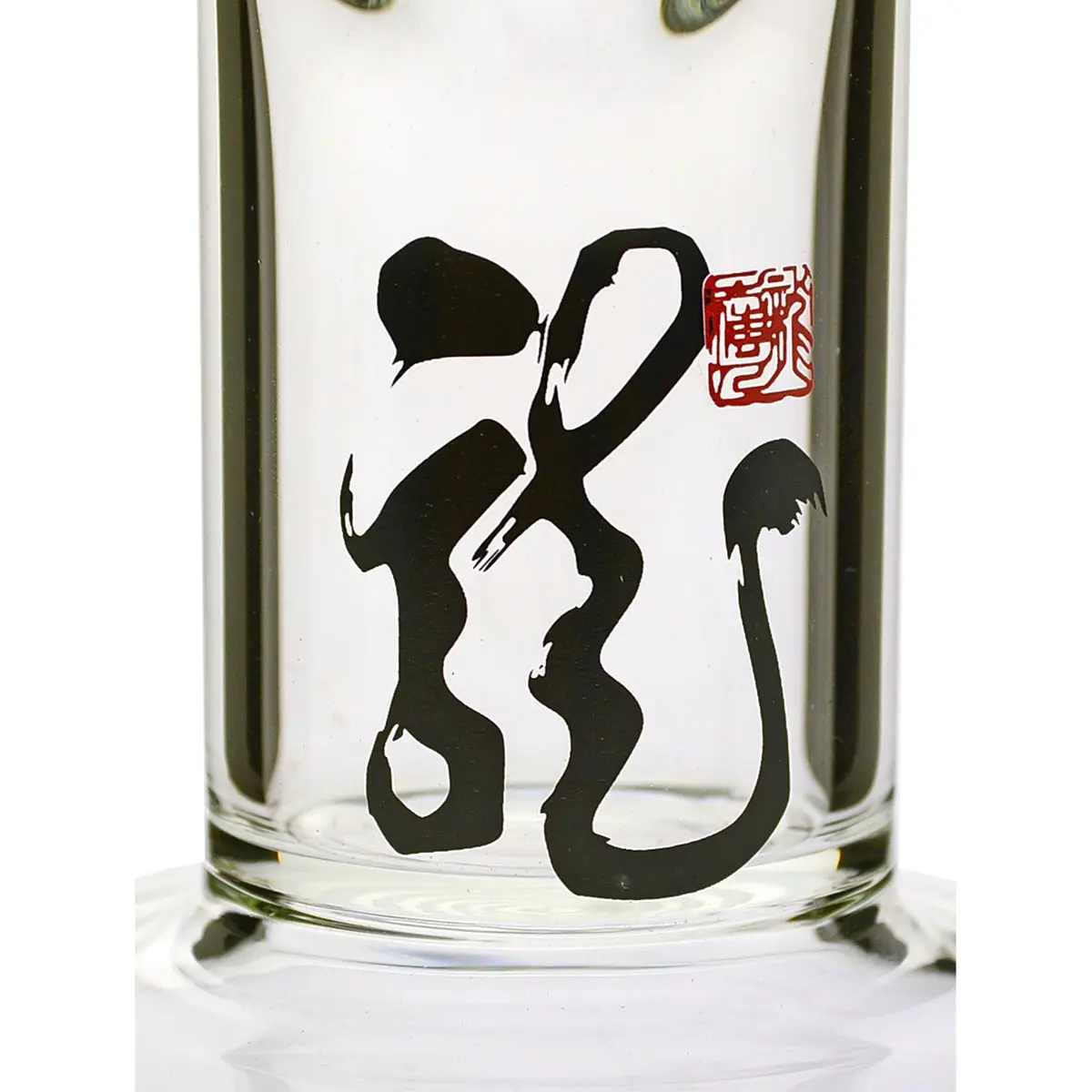 Black Leaf Bong GTI Golden Dragon gerade