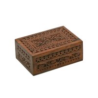 Holzschatulle  (15x6,5x10cm)