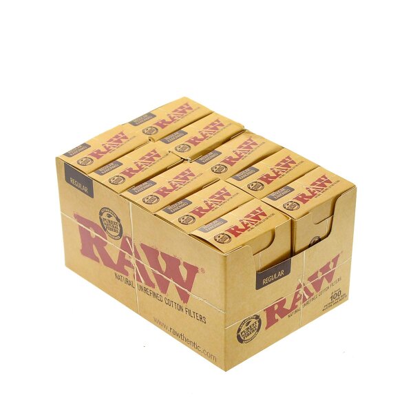 RAW Zigarettenfilter Regular Box - 10 x