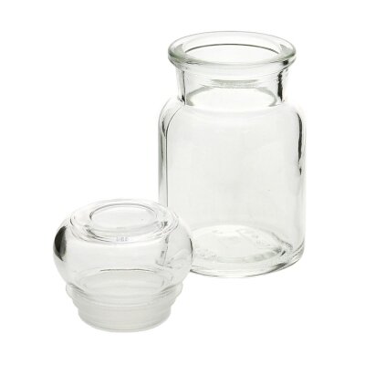 Rundes Apothekerglas mit Glasstopfen, 150 ml