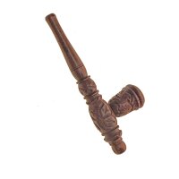 Holzpfeife mit Specksteineinsatz 14cm
