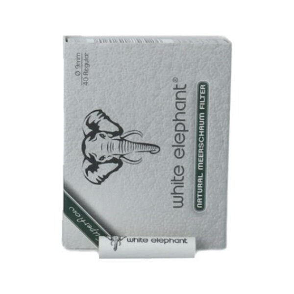 White Elephant Pfeifenfilter Meerschaum 9mm 40stk