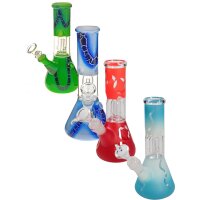 Black Leaf Glasbong mit Domperkolator