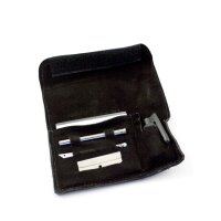 Schnupfset Spiegel Medium - schwarz