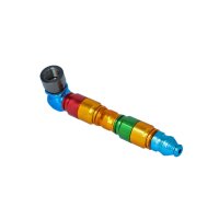 Bunte Metallpfeife 9,5cm