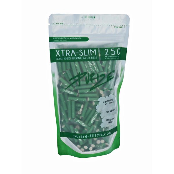 PURIZE® Aktivkohlefilter – XTRA Slim Size 250 grün