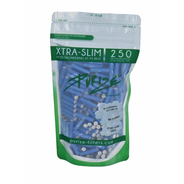 PURIZE® Aktivkohlefilter – XTRA Slim Size 250 blau