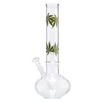 Multileaf Bong mit Bauch und Griffrillen 35cm 14,5