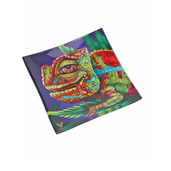 Glas Aschenbecher "Chameleon" - bruchsicher