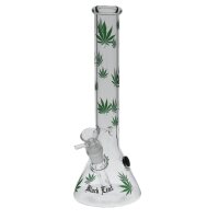 Black Leaf Beaker Bong Eis 30cm