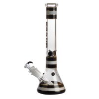 Grace Glass Bong Striped Series - schwarz