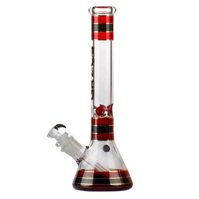 Grace Glass Bong Striped Series - rot