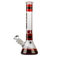 Grace Glass Bong Striped Series - rot