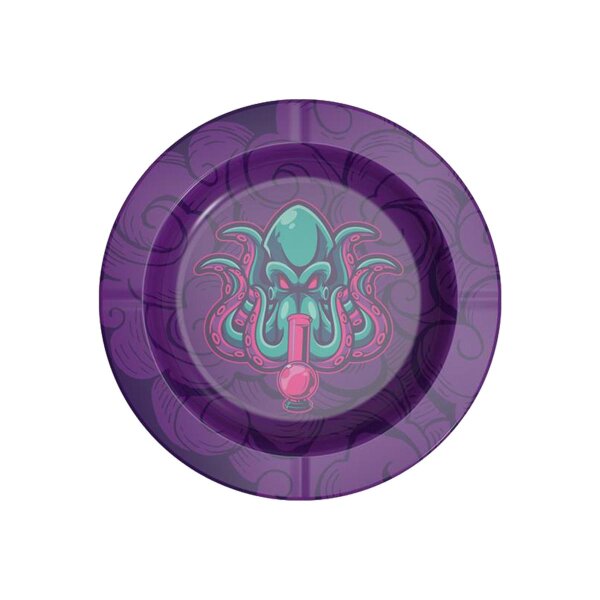 Metall Aschenbecher Octopus