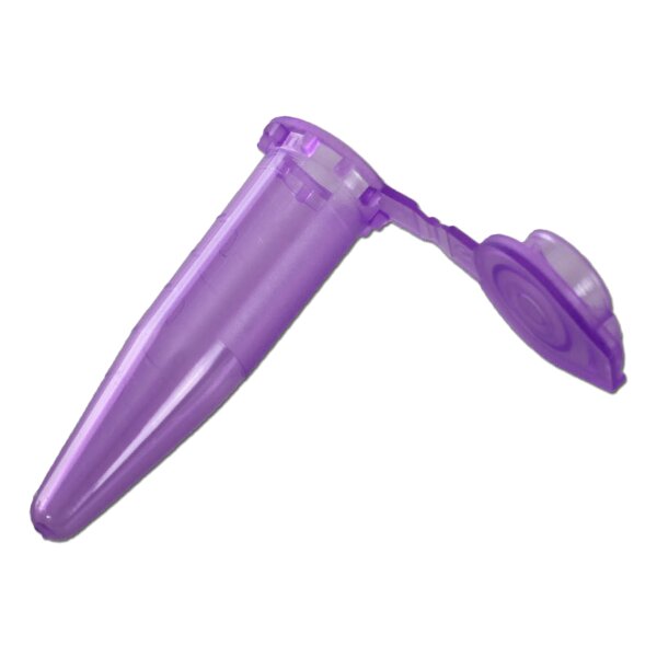 Reaktionsgefäße mit Schnappdeckel 0,5 ml violett