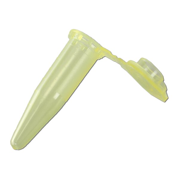 Reaktionsgefäße mit Schnappdeckel 0,5 ml gelb