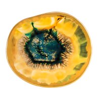 Glasscheibe Achat-Optik gelb