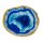 Glasscheibe Achat-Optik blau
