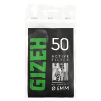 Gizeh Aktivkohlefilter Slim 6 mm Black