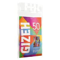 Gizeh Aktivkohlefilter Slim 6 mm Rainbow