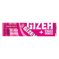 Gizeh Pink King Size Silm + 16 Aktivkohlefilter