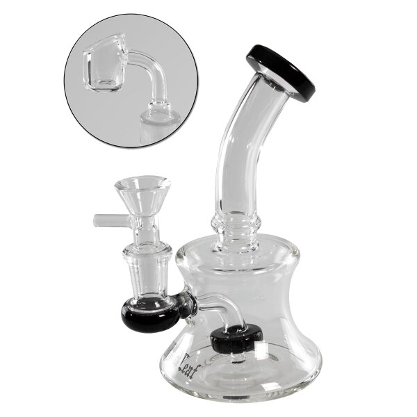 Black Leaf Bubbler für Kräuter + Öl