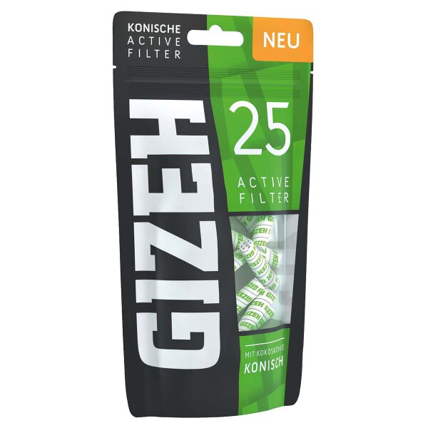 GIZEH Active Filter konisch 25 Stück