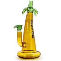 Grace Glass Yellow Palm 27cm