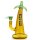 Grace Glass Yellow Palm 27cm