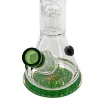 Grace Glass Triple Tree-Arm Percolator Beaker 40cm grün