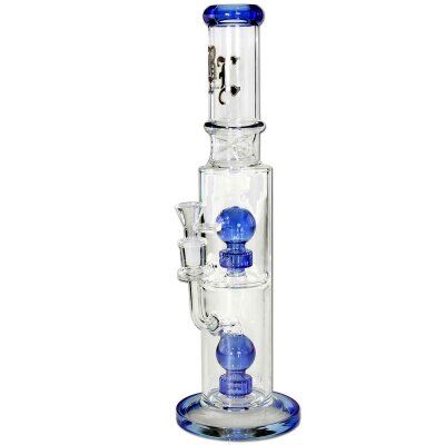 Black Leaf Percolator Bong Blue Hour 37cm