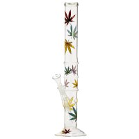 Bong Cannabis Multi Leaf aus Glas 40cm