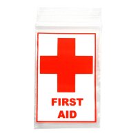 Zip Beutel "First Aid" 40 x 60mm 100 Stück