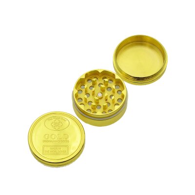 Grinder mit Polllum-Sieb Goldbarren 50mm