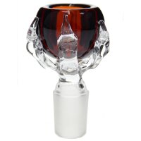 Glaskopf mit Kralle 18,8 rot