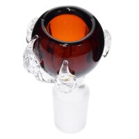 Glaskopf mit Kralle 18,8 rot